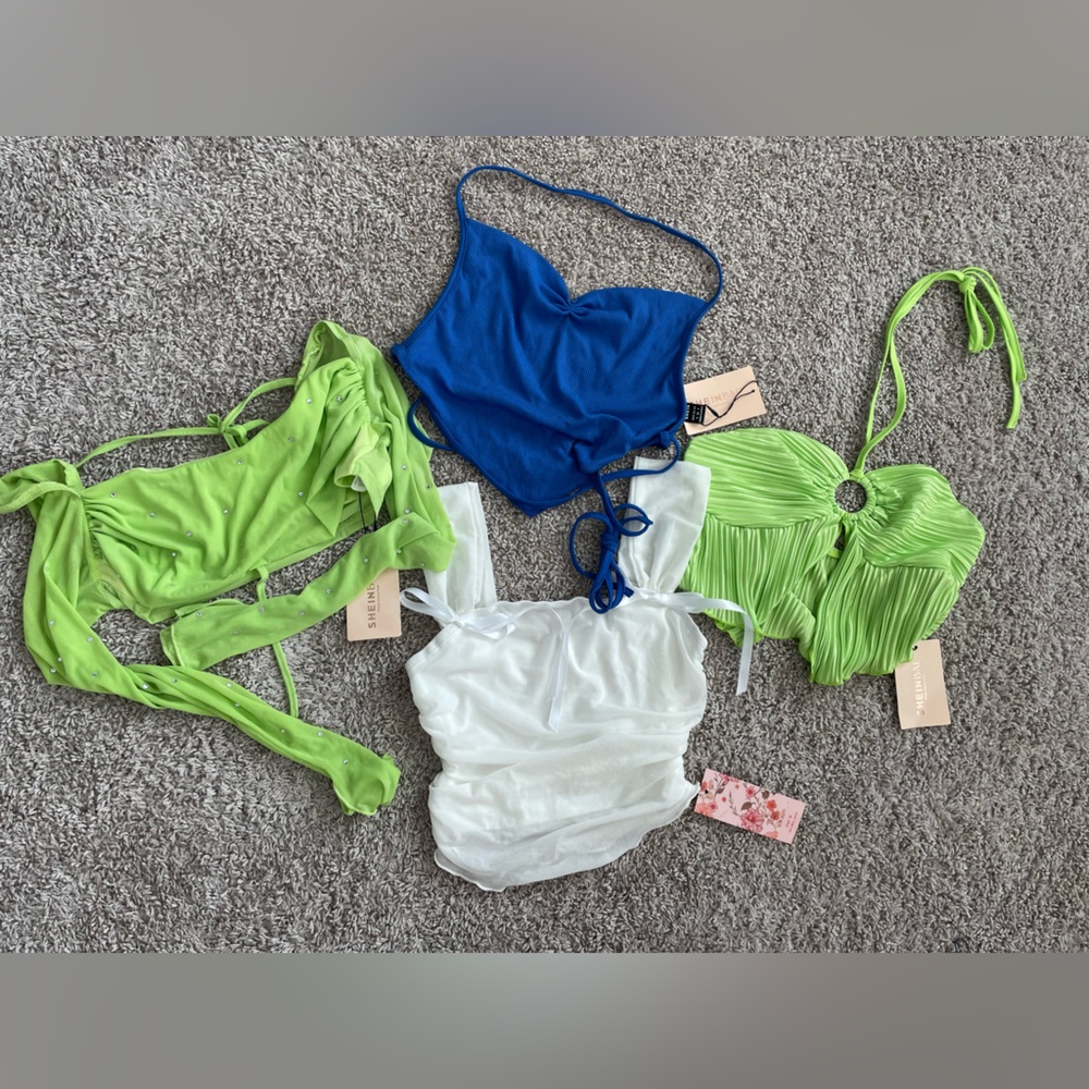 NWT Bundle of four SHEIN crop tops.